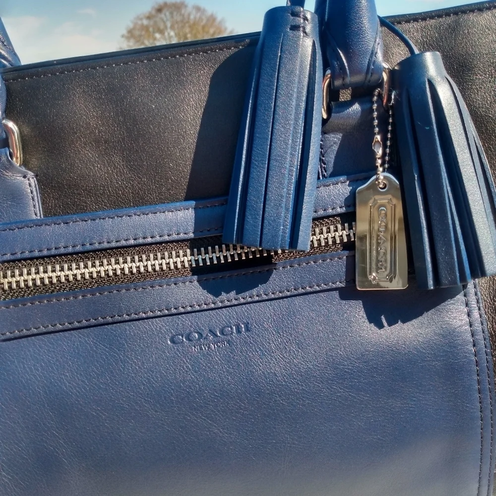 New, Coach Legacy Colorblock Candace Carryall - Picture 8 of 15